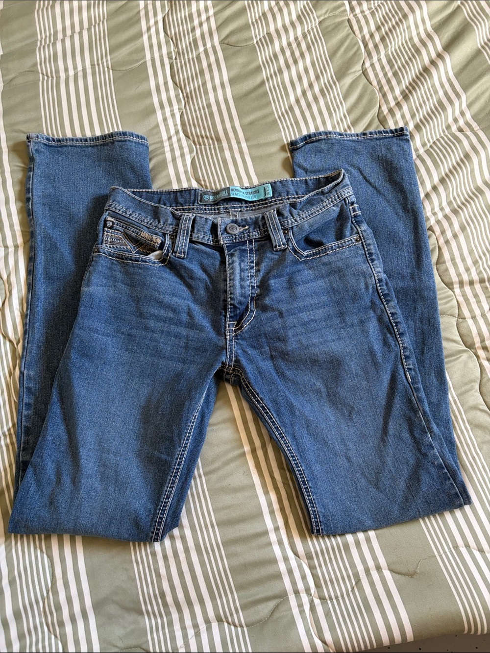 Slim Straight Men’s Jeans in Dark Blue - Unbranded - Picture 2 of 3